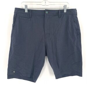 Linksoul Shorts Mens 34 Navy Blue Casual Polyester Pocket Chino Outdoor